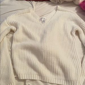 really cute tie back sweater